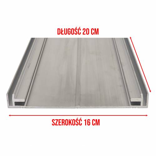 Profil Aluminiowy Radiator 16 cm szeroki - 160 mm - nie malowany - 20 cm